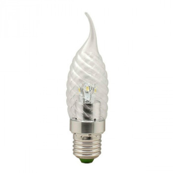 Лампа светодиодная, 6LED(3.5W) 230V E27 2700K хром