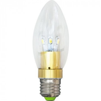Лампа светодиодная, 6LED(3.5W) 230V E27 6400K золото
