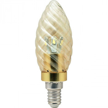 Лампа светодиодная, 6LED(3.5W) 230V E14 4000K золотая золото