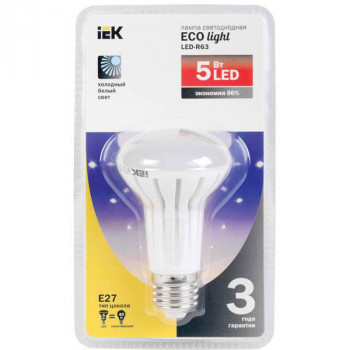 Лампа светодиодная R50 рефлектор 5 Вт 400 Лм 230 В 4000 К E14 ECOLIGHT
