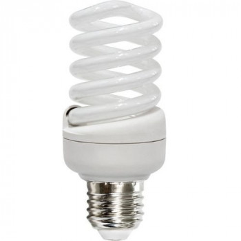 Лампа энергосберегающая, 11W 230V E27 4000K спираль T2