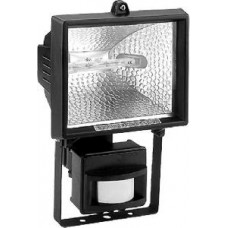 Прожектор галогеновый  с датчиком движения 150W черный